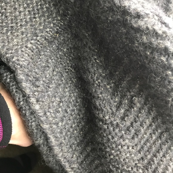 beautiful cape poncho grey gold sweater xs - Picture 7 of 8